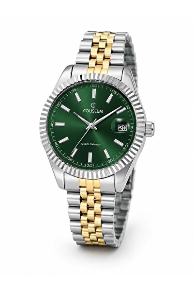 YUESSE Çelik Kordon 42mm RLX Model Yeşil Kadran Erkek Kol Saati