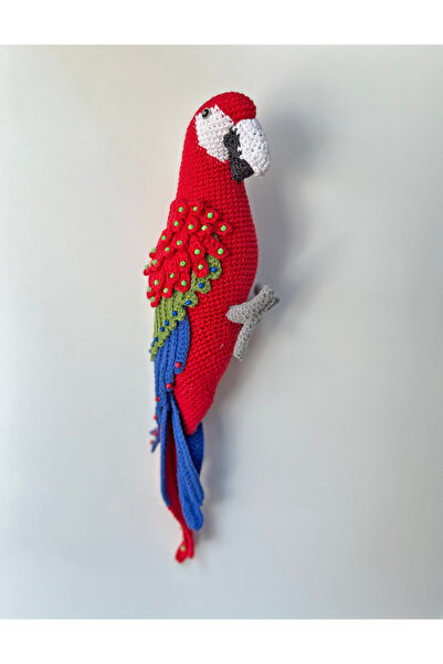 Tabula Rasa Co. Papağan - Amigurumi Oyuncak Kuş, Çocuk Odası Dekorasyonu