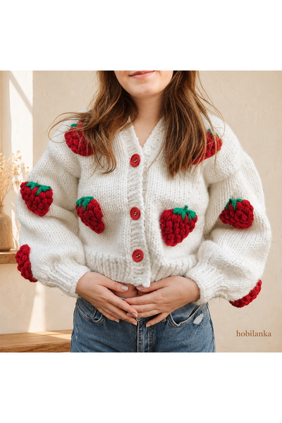 hobilanka New Season Hand-Knitted Cardigan