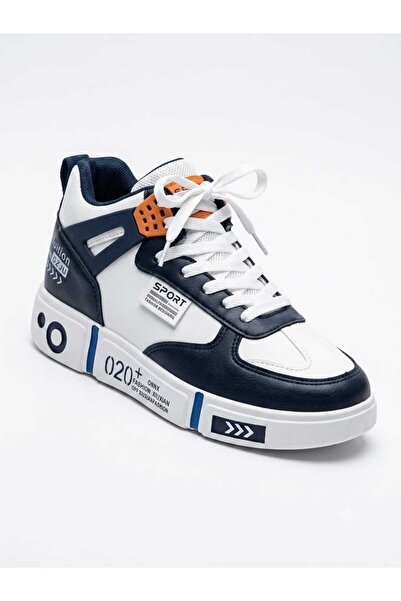 Generic Men's Navy Blue and White Chunky Sport Casual Sneakers
