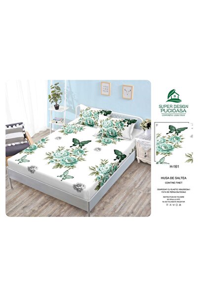 Super Design Pucioasa Set of finet cover and 2 pillowcases, with Stretchy, 16...