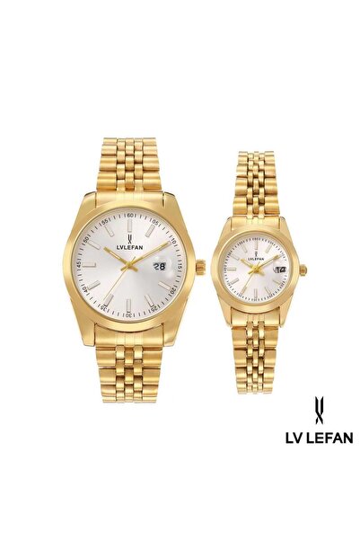 LV LEFAN مجموعة ساعات رجالية ونسائية من