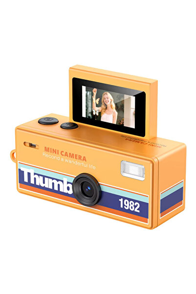 Ausek Mini camera digitala tip breloc LK-030, 720P, retro, ecran flip 180° se...