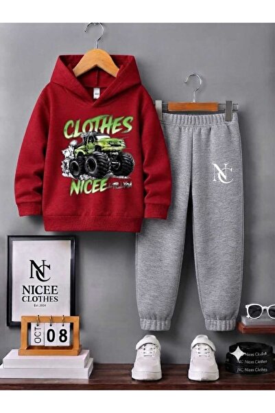NC Nicee Clothes Children's Tracksuit Set Unisex (Clothes N.C Green Trucker W...