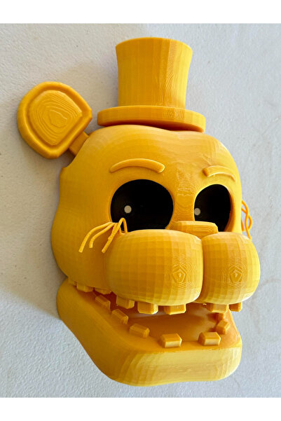 Lagom FNAF Golden Freddy Maskesi - Five Nights at Freddy's Sarı Ayı Cosplay M...