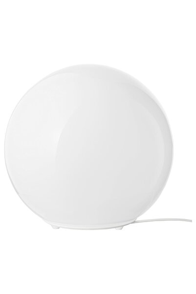 IKEA Modern Beyaz Abajur 23 cm - Şık Ev Ofis Dekoratif Aydınlatma