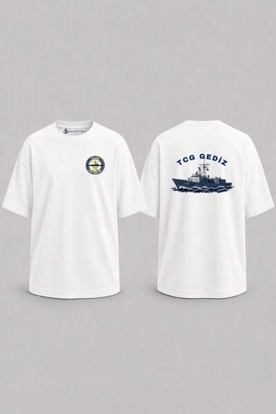 Bahriyeli Collection Υπερμεγέθη T-Shirt Gediz Dalgalar Arlas V2 με στάμπα στη...