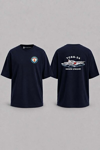 Bahriyeli Collection Oversize Tcsg-24 Interwaves V2 Pocket and Back Printed U...