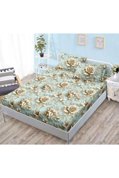 Super Design Pucioasa Set of finet cover and 2 pillowcases, with Stretchy, 16...