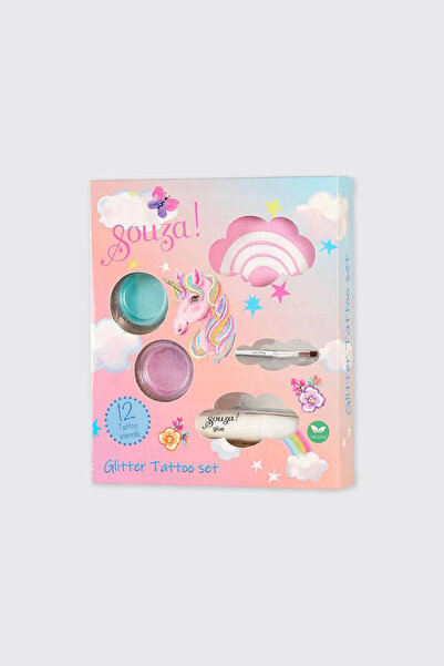 Panço Kız Çocuk Pırıltılı Dövme Seti - Unicorn