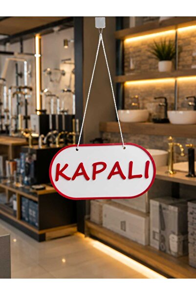 Aselis3D Açık/Kapalı Tabelası,Açık/Kapalı Levhası Petg Plastik Solma Yapmaz