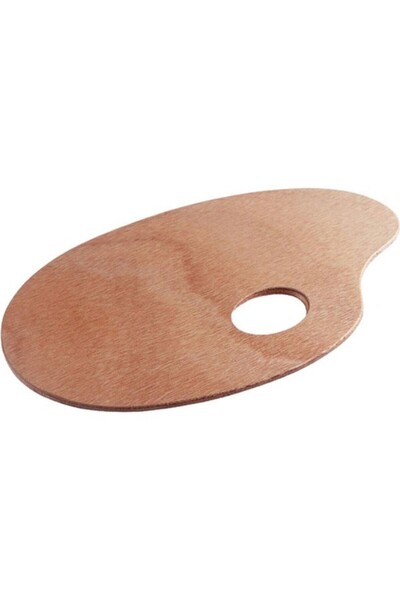 Generic Brand Παλέτα Ζωγραφικής Ξύλινη Οβάλ 20Χ30cm (PO-20-30)