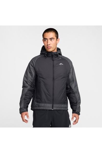 Nike Trail PrimaLoft Therma-FIT Erkek Siyah Koşu Ceketi-SPORTXSTORE