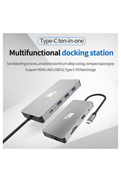 maxguard RO-101 10'u 1 Arada USB Tip-C Hub