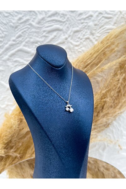 Livora Jewelry 925 Ayar Gümüş Zirkon Taşlı Fiyonk Tektaş Zarif Özel Tasarım K...