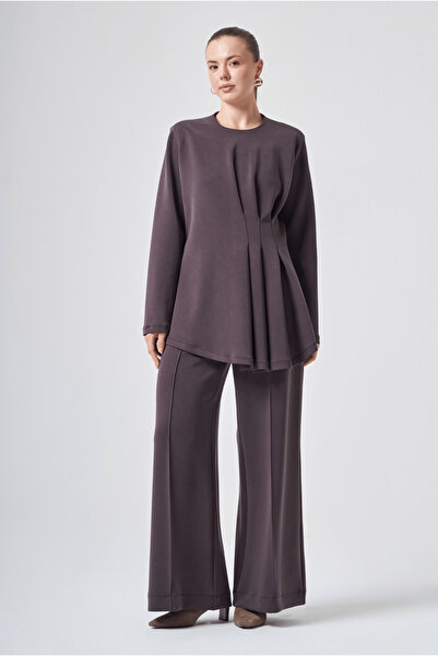 Nuss 1044 Bel Pile Detailed Trouser Suit
