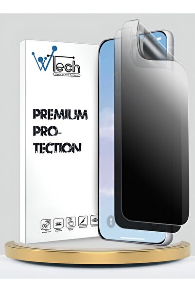 Wtech Apple iPhone 18 5G 2026 Premium Hydrogel Anti Spy Film Thin and Flexibl...
