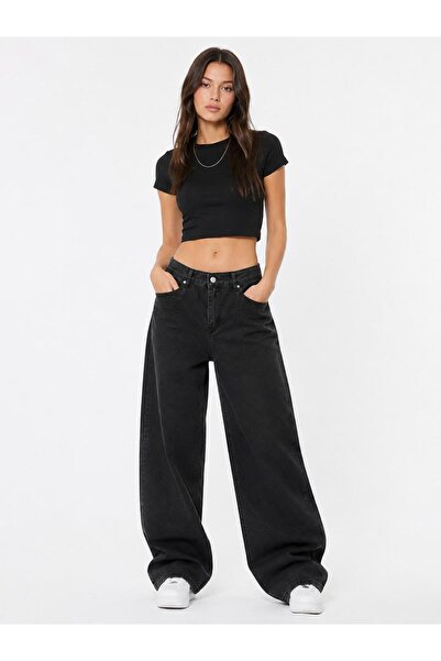 SHAYI Baggy Kot Pantolon Geniş Paça %98 Pamuk Likralı