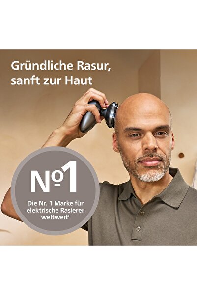 Philips Head Shaver Pro Series 7000 - erkekler ve kadınlar için elektrikli kel tıraş makinesi,HS7980/15