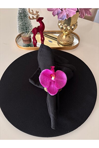Generic Brand 6-Piece Purple Orchid Napkin Holder Tableware Presentation Napk...