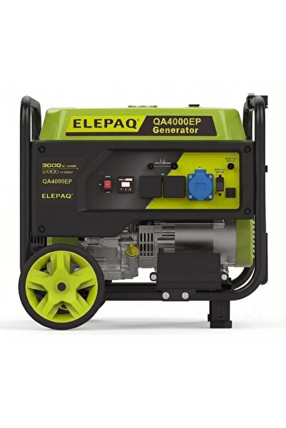 Generic مولد كهرباء بنزين ELEPAQ QA4000EP بقدرة 4 كيلوواط وتشغيل كهربائي ومحر...