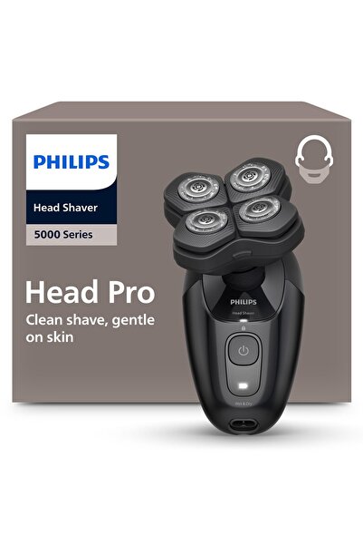 Philips Head Shaver Pro Series 5000 - kel tıraş makinesi, erkekler ve kadınla...
