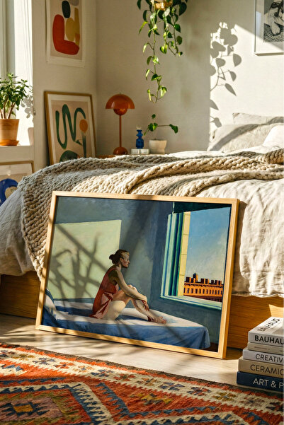 LiaGallery Sabah Güneşi (Morning Sun) - Edward Hopper, 1952, Dekoratif Çerçev...