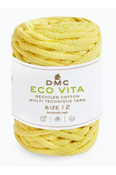 Dmc Fir pentru macrame, tricotat si crosetat Vita 12mm DMC, 250g/55m, 91 galb...