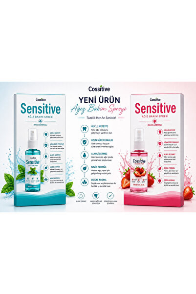 Epinafol Sensitive Cossitive ağız koku giderici ağız bakım spreyi çilek&nane ...