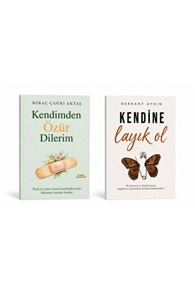 İndigo Kitap Kendimden Özür Dilerim - Kendine Layık Ol 2 kitap set