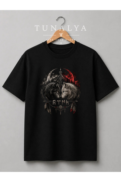 Grafftee Clothing TUNALYA Güçlü Bozkurt Özel Tasarımlı Premium Baskılı Unisex...