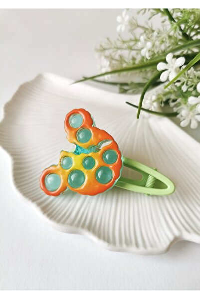 Halley Concept Colorful Cute Figure Detailed Green Children's Hair Clip 6 X 4...