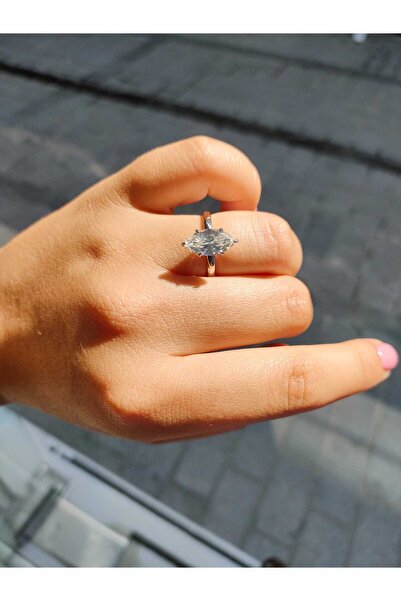 Silver 925 Ayar Gümüş Mekik Desen Yüzük