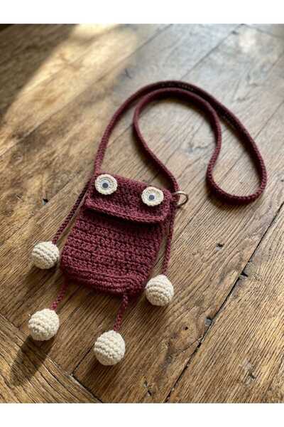 LOLLY handmade crochet Monster Phone Bag - super cute and fun!