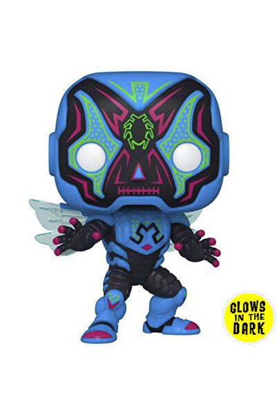 Funko Pop! DC: Dia De Los- Blue Beetle (GLOW)(Exc)