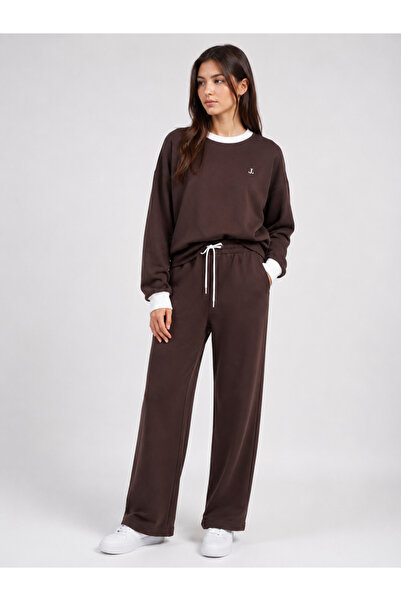 Joly Women's Tracksuit Set Comfortable Fit Oversize Sweatshirt Wide Leg Pants...