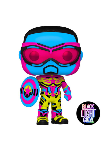 Funko بوب! مارفل: F&WS - كابتن أمريكا (بلاكلايت) (إكس)