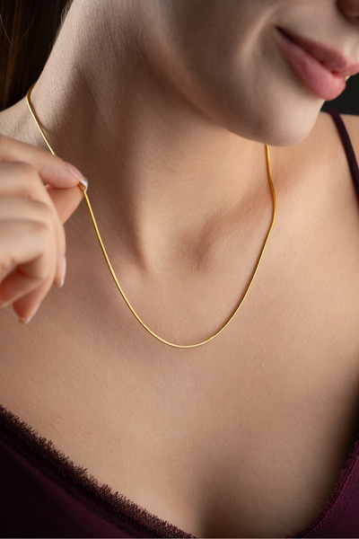 Silvano Jewelry 925 Ayar Gümüş İtalyan Balıksırtı Zincir