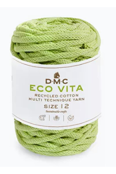 Dmc Fir pentru macrame, tricotat si crosetat Vita 12mm DMC, 250g/55m, 84 verd...