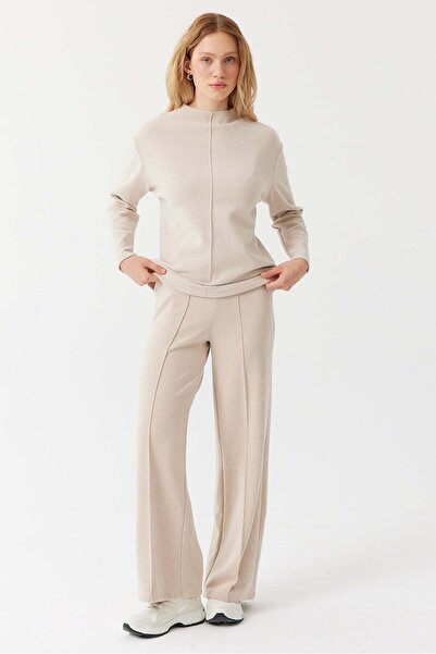 PAULMARK Women's Front Seam Detailed Trousers