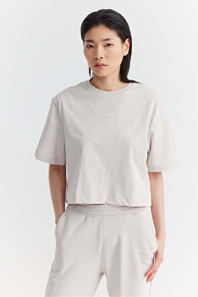 PAULMARK Women's Letter Print Short T-Shirt