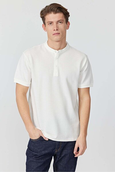 PAULMARK Erkek Hakim Yaka T-shırt