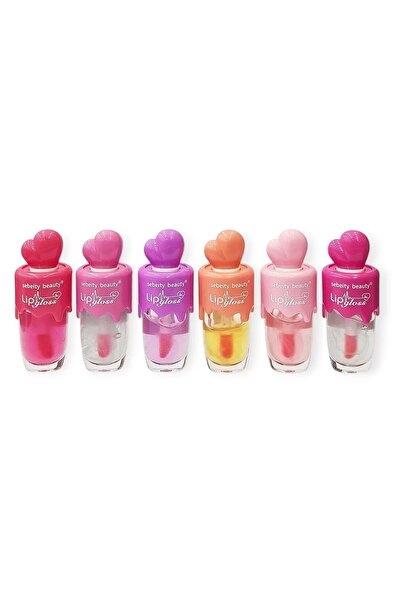 haluV Heart Lip Gloss 6 Pcs