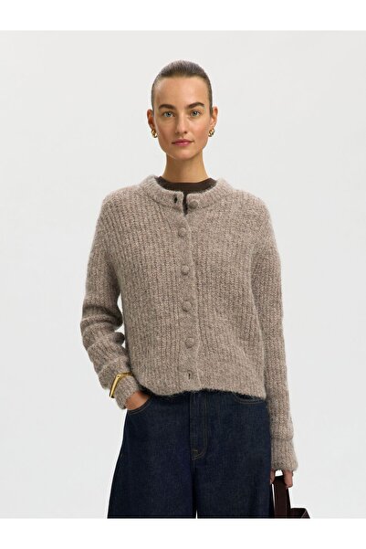 SELECTED Strickjacke Alpakamix