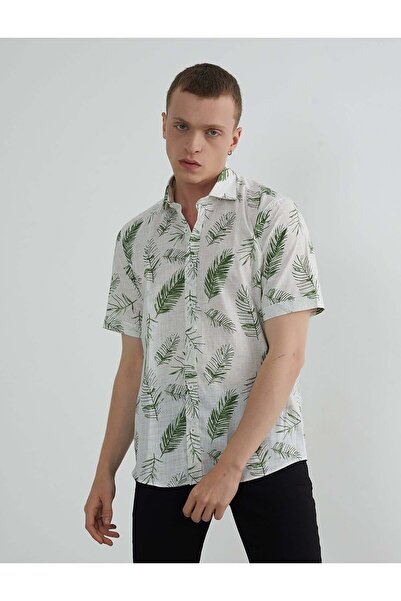 PAULMARK Patterned Short Sleeve Shirt