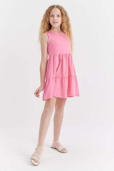 PAULMARK Girl's Basic Drawstring Dress