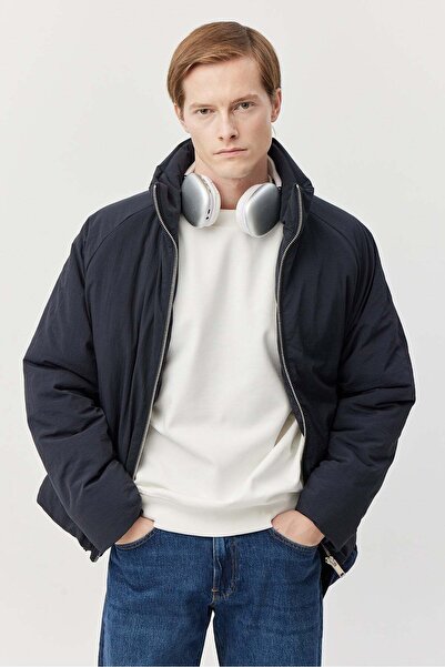 PAULMARK Men's Mock Neck Bomber Jacket