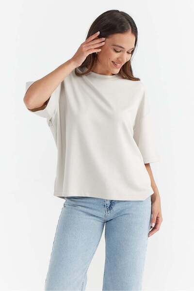 PAULMARK Women's Soft Textured T-Shirt