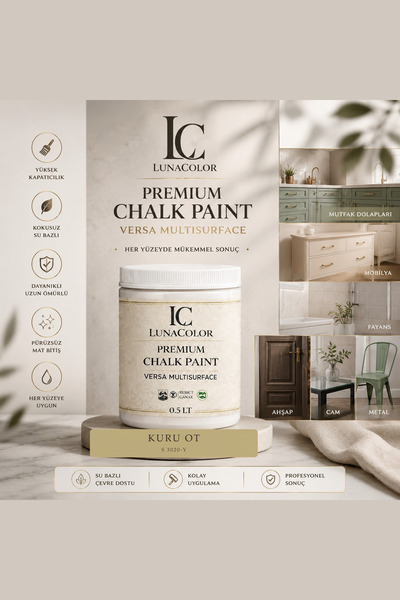 Lunacolor Premium Chalk Paint Versa Multisurface 0,5 L Kuru Ot