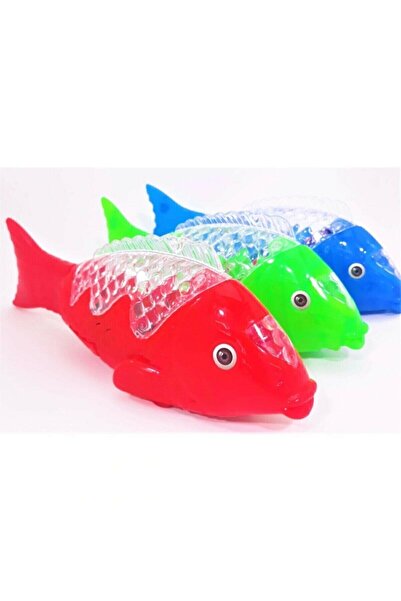 Marka Oyuncak Pilli Işıklı Müzikli Yürüyen Renkli Balık 23 Cm Balık-8696